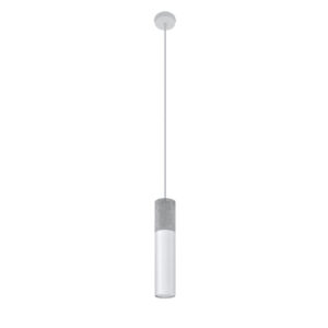 Sollux Hanglamp Borgio 1 lichts beton wit